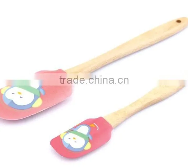 New Product Wood Handle Silicone Spatula Set photo-5