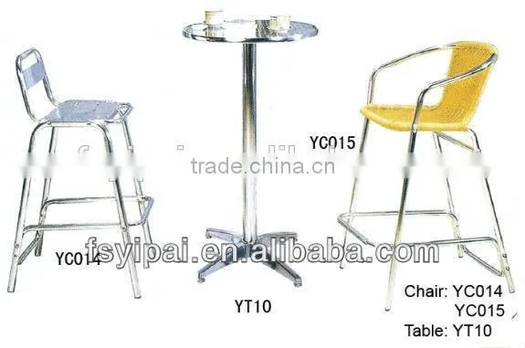 Metal Bar Table and Chairs Set YC014 YC015 YT10 photo-3