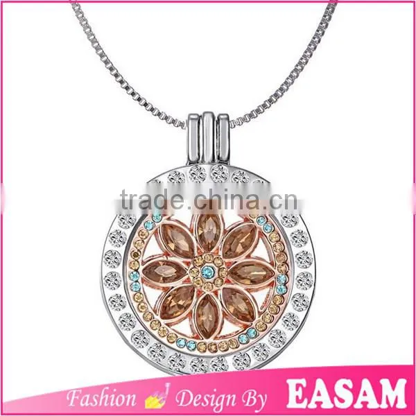 2016 New Design Alternative Crystal Locket Pendant Necklace photo-2