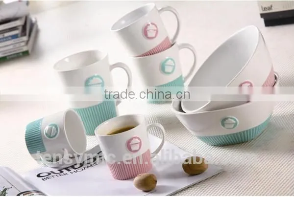 New Design Embossed Wholesale Porcelain Promotional Mug photo-4