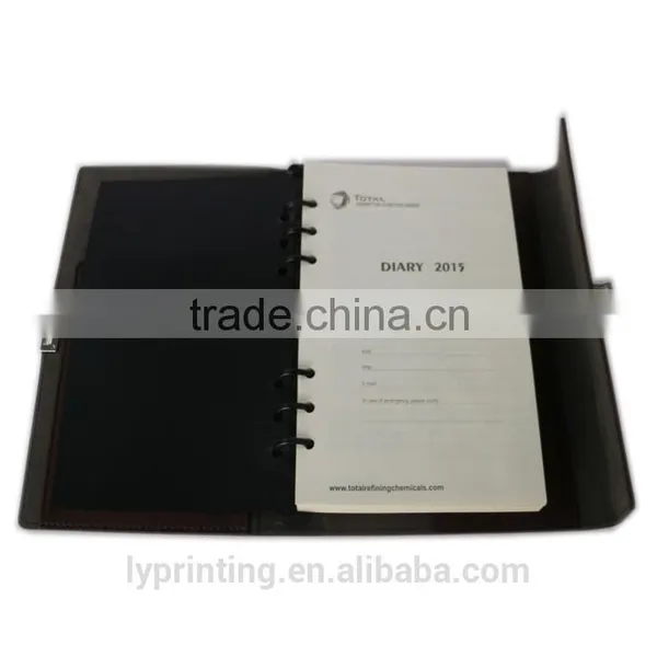 Hot Sale Leather Cover Notebook,custom High Quality Diary Book photo-4