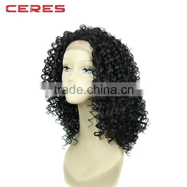 Ceres Factory Wholesale Lace Front Kinky Curly Wig Afro Kinky Human Hair Wig for Black Women photo-2
