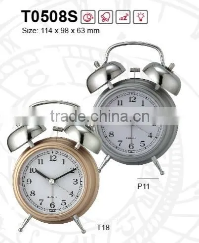 Two Bell Ring Quartz Sweep Alarm Clock photo-5
