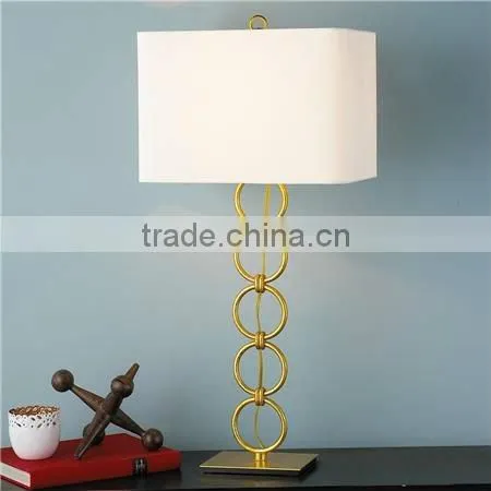 UL & CUL Listed Gold Steel Chain Table Lamp