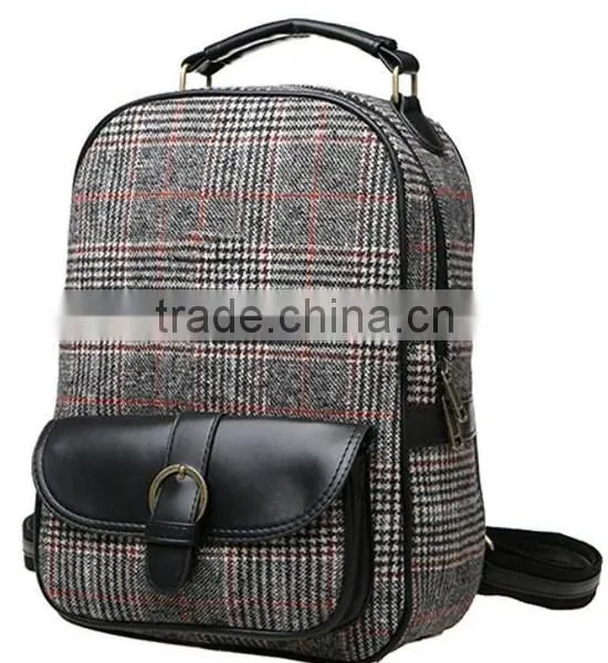 Hot Sale High Quality Coffee Vintage Travel Canvas Backpack photo-2