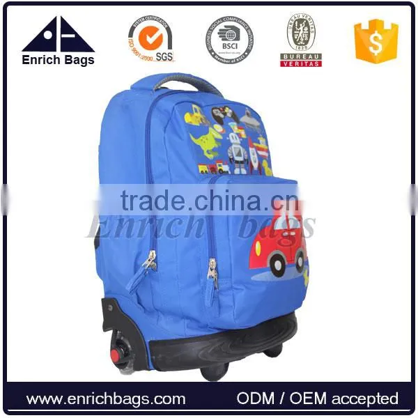 Enrich Hot Selling Trolley Backpack,newest Schoolo Trolley Backpack With Wheels photo-5
