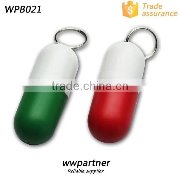 Cross Shaped 4 Compartments Pill Box With Key Chain, Pill Box Keyring photo-4