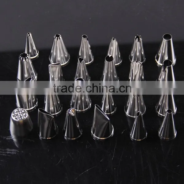 24pc Stainless Steel Nozzles Fondant Icing Piping Tips Cake Decorating Tools DIY Russian Tulip Nozzle Pastry Tip Free photo-5
