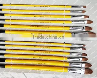 Nylon Hair Artist Paint Brush Set Watercolor Acrylic Oil Painting Art Painting Brush Handle Brush Oil Acrylic Brush photo-2