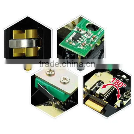 Electrical Door Lock With PCB, Double Connected Cylinder, Black Painted photo-2