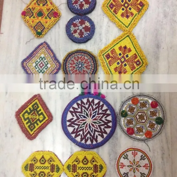 Wholesale lots multi color kuchi Afghani gypsy banjara medallions beads embroidery patches