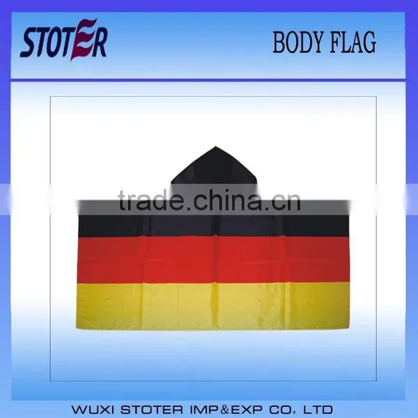 Raincoat Flag With Cap for European Championship
