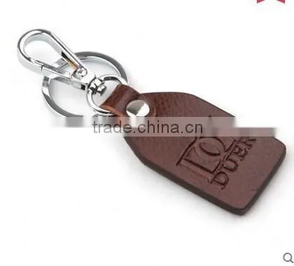 Factory Direct Sale High Quality Gift Leather Card Holder+ Key Bag+Key Chain With Gift Box photo-6