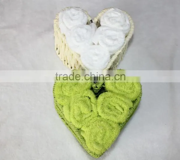 Beautiful Cotton Gift Towel,Face Towel With Paper Iron Basket photo-2