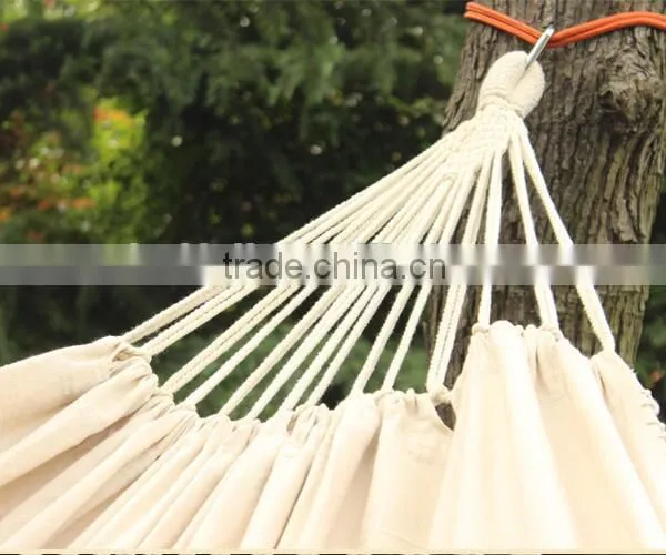 Wholesale Cheap Custom Linen Cotton Camping Outdoor Hammock With Macrame photo-5