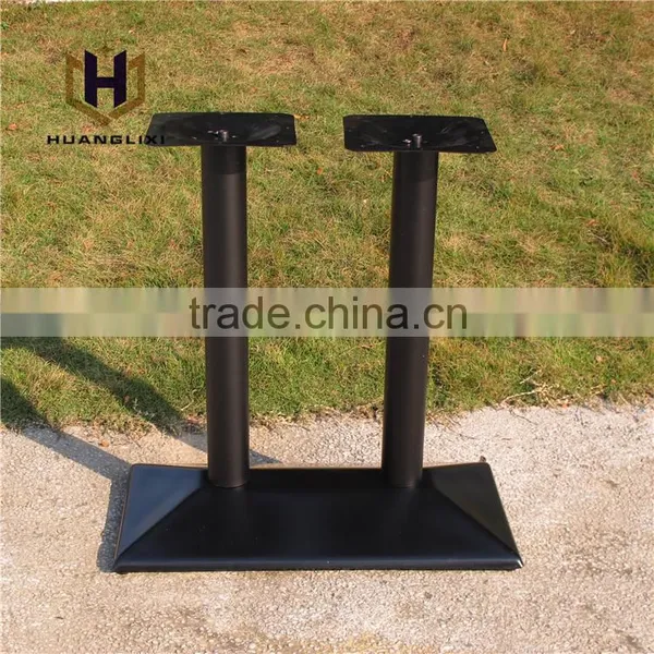 Factory Price Table Base, Wrought Iron Metal Table Legs, Double Column Steel Table Frame
