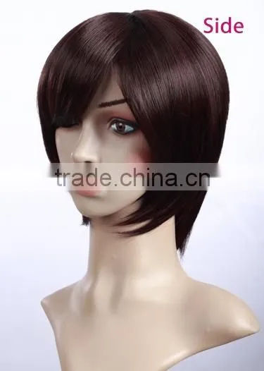 Wet and Wavy Cheap Lace Front Wig Short Wig Synthetic Bang Wholesale European Kosher Wig Distributor photo-4
