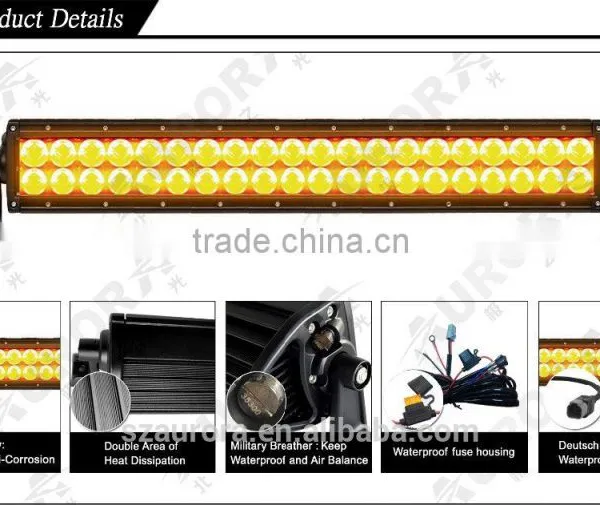 Aurora 30'' Amber Color LED Work Led Light Bar Atv 4x4 photo-3