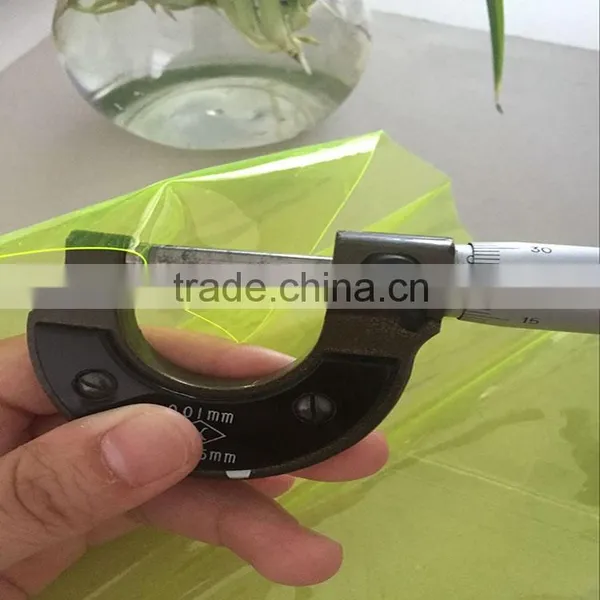 2016 Best Sale Transparent Colorful Flourescent Pvc Film for Advertising Sign photo-5