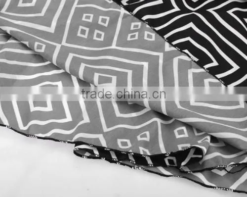 New Lady Women's Fashion Maxi Geometric Print Casual Long Pleated Party Skirt photo-4