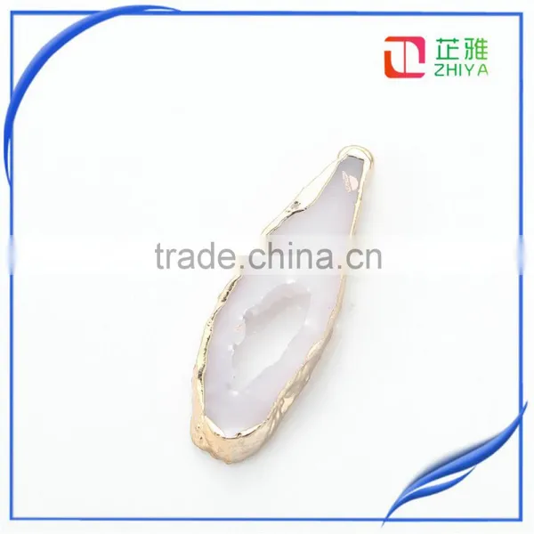 Factory Cheap Wholesale Resin Druzy Stone Pendant Jewelry photo-2