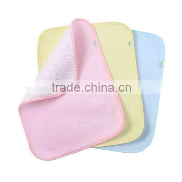 Pink Or Yellow Infant Waterproof Changing Pad Liner photo-4