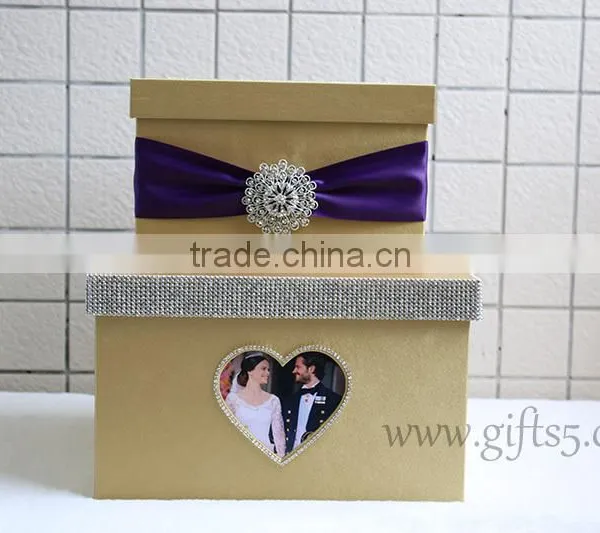 Personalized Card Box Wedding With Photo Frame photo-3