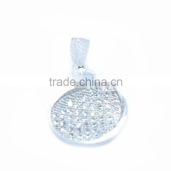 Popular Sterling Silver Set Tiny CZ Mirco Pave Setting Simple and Beautiful photo-2