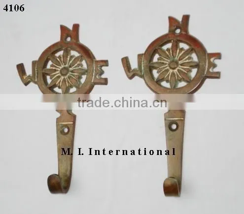 Cloth Hook With Patina