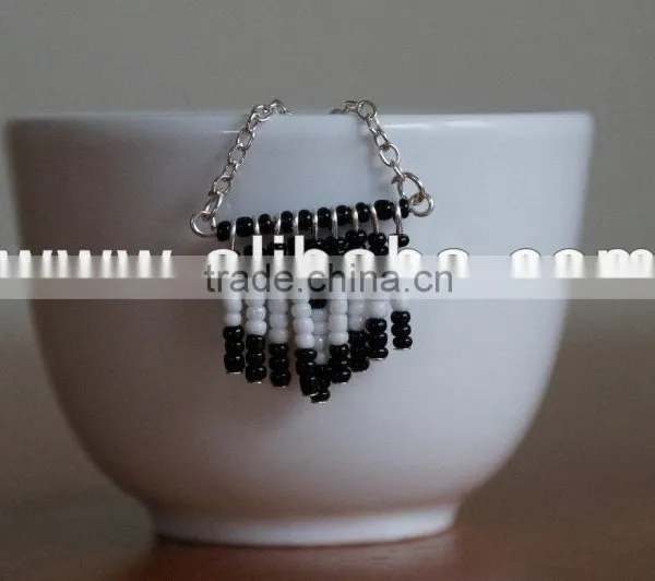 Beaded Chevron Necklace African Beaded Necklace