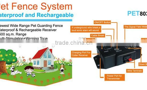 Pet-803 Underground Shock Dog Fence Training Collar Electric Pet Fencing System for Hunt Dogs photo-4