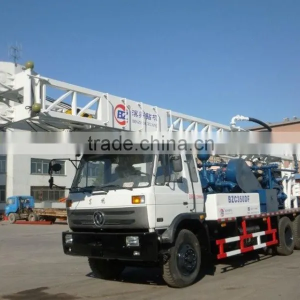 BZC350DF Truck Mounted Drilling Rig With Two Engine