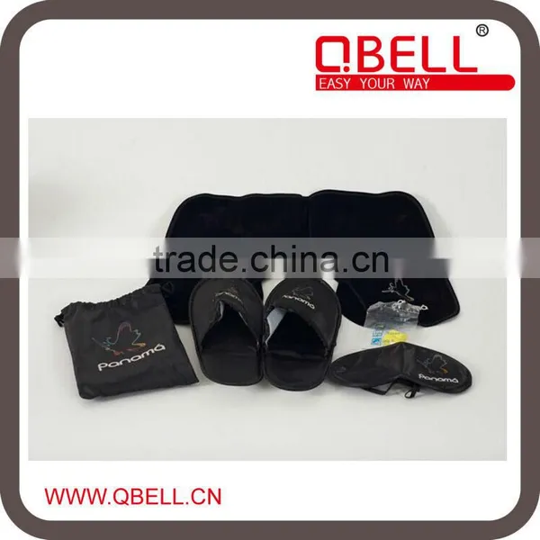 Travel Set Contains Disposable Hotel Slippers ,Air Cushions and Eyemask