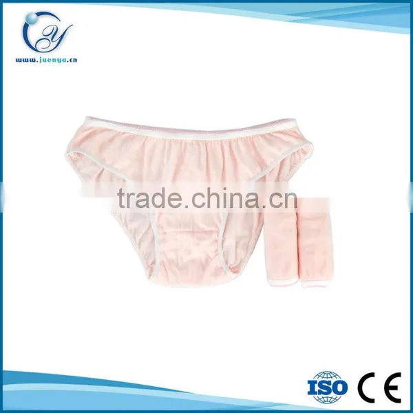 Fashion Pink Cotton Disposable Panties For Women photo-3