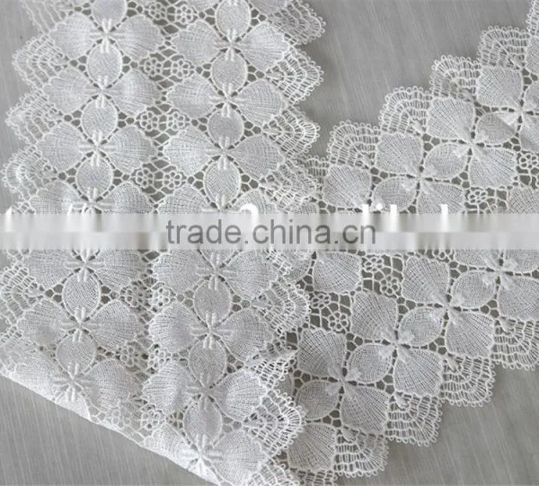 Good Looking 13cm White Polyester Embroidery French Lace photo-5