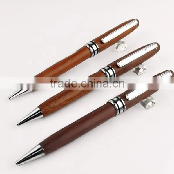 Fashion Twisted Wooden Ball Pen ,metal Ball Pen ,good Quality Gift Pen