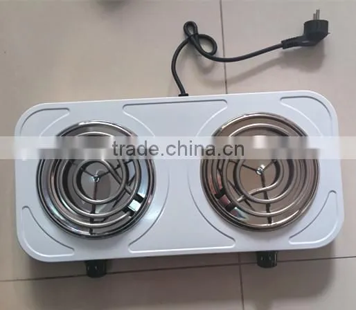 Portable Powerful Cast Iron Electric Hot Plate 2 Cooking Zone photo-3