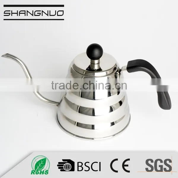 OEM/ODM Goose-neck Stainless Steel Personalized Coffee Pot