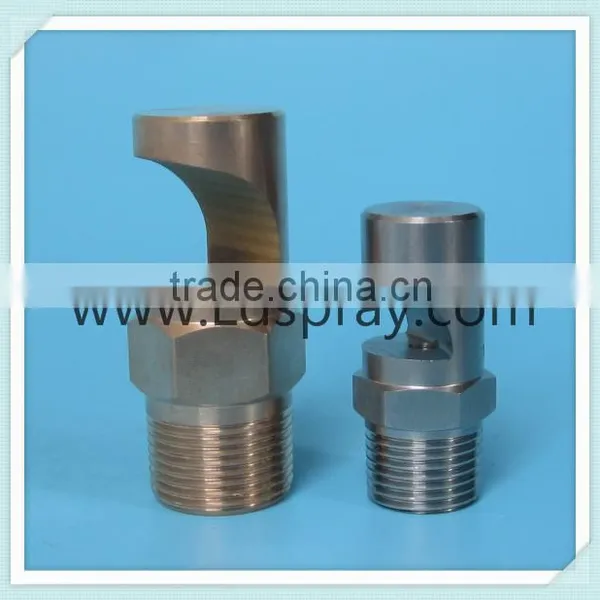 1/8"-1" K Wide Angle NPT or BSPT Brass Water Curtain Flood Flat Jet Nozzle photo-2