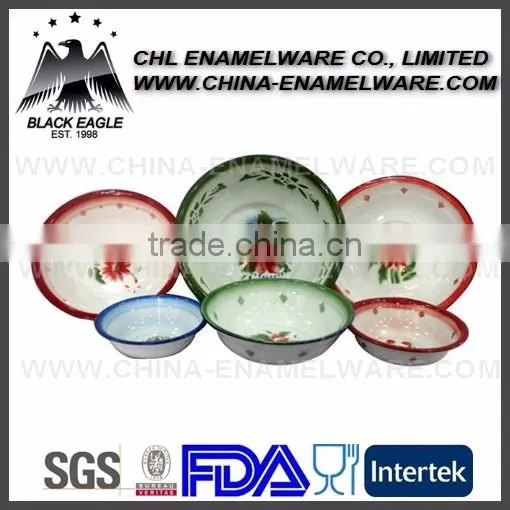 Plain Enamel Wash Basin With Stainless Steel Rim photo-6