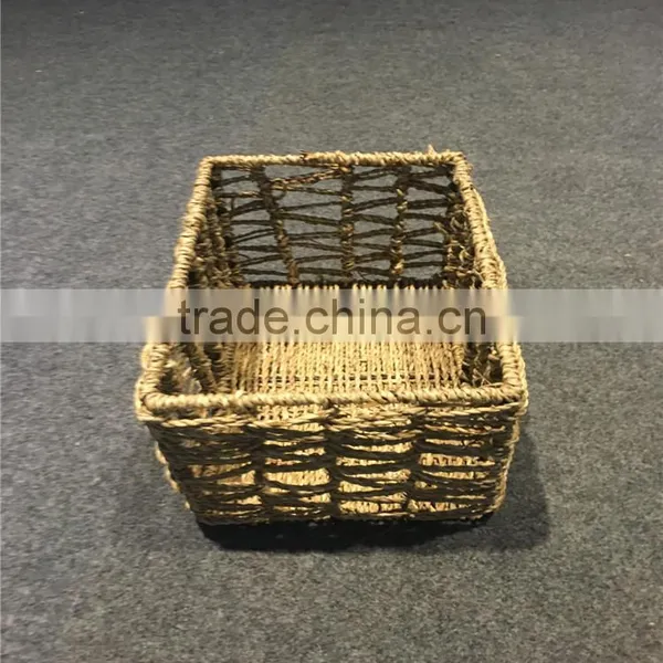 2016 Linyi New Desgin Eco-friendly Hand Woven Hemp Rope Basket photo-6