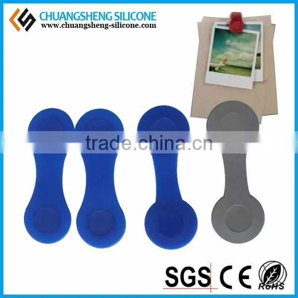 Silicone Magnetic Clips, Magnetic Badge Clip, Rubber Plastic Badge Clip photo-2