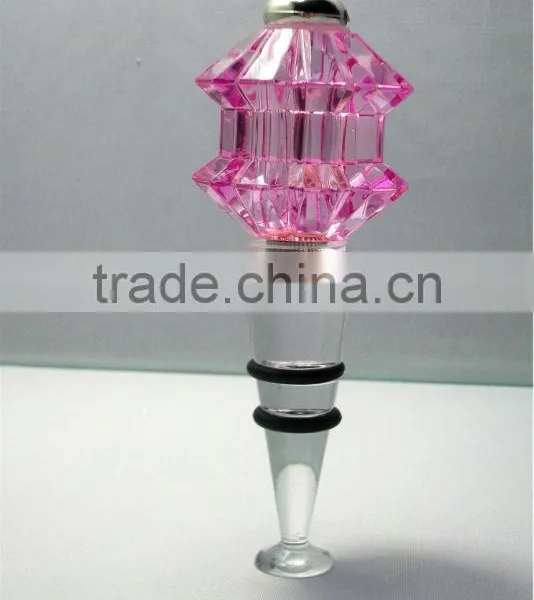 China Wholesale LED Color Changing Artificial Acrylic Wine Bottle Stopper Kit photo-4