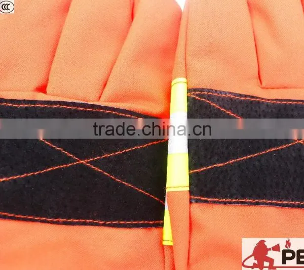Firefighter Red 3 m Reflective Safety Security Fireman Hand Protected Construction Engineer Working Gloves photo-6