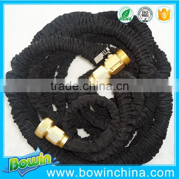 2016 New Brass Fitting Best Compact Garden Hose With Black Color photo-3