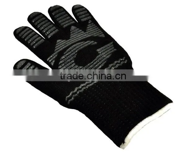 BBQ Grill Cooking Gloves, Iron Throne 932 F Extreme Heat Resistant Oven Mitts & BBQ Accessories-14" Long photo-2