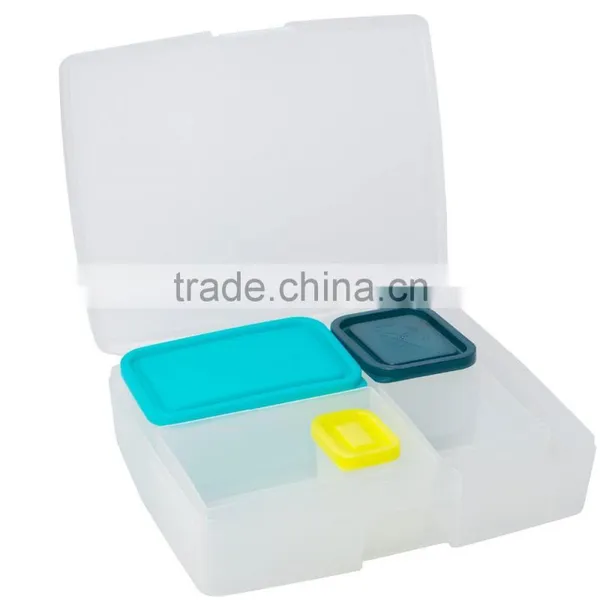 High Quality Multicolor Leak-proof Bento Lunch Box With 5 Removable Containers photo-4