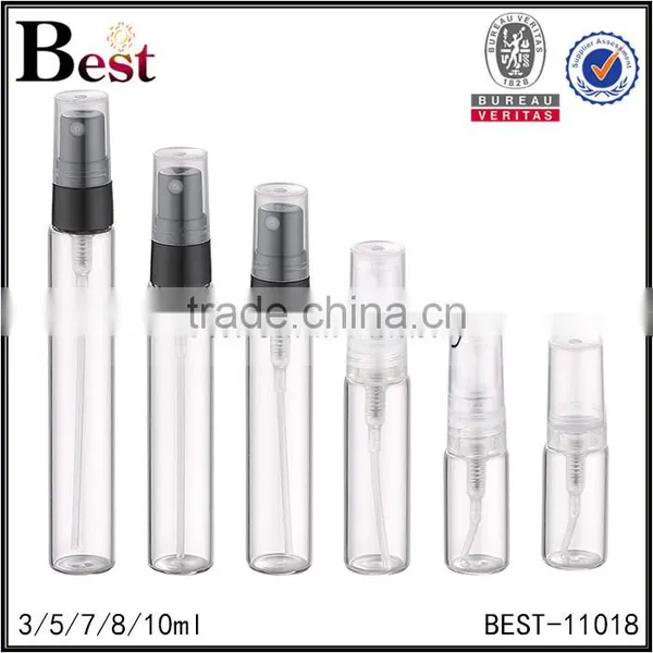 Wholesale Cosmetic Packaging 3ml 5ml 10ml Clear Bottle Glass Perfume Personal Care Plastic Cap Spray Bottle for Perfume photo-6
