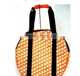 Cutsomeized Size Logo Eco -friendly Orange Round Travel Duffle Bag for Women