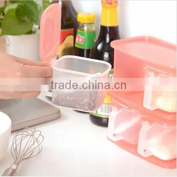 Custom 2 Layer 4 Box Plastic Seasoning Storage Box Condiment Storage Case Supplier In ShenZhen photo-2